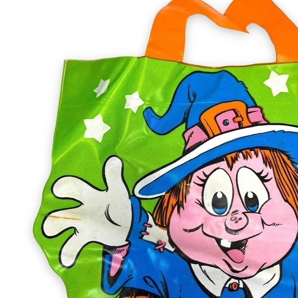Vintage 1990's McDonalds Witch Halloween Happy Meal Vinyl Trick or Treat Bag